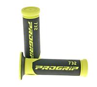 Poignée caoutchouc ProGrip 732 Road - noir/jaune - Diamètre : 22 mm