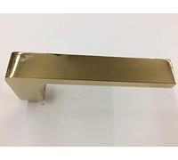 Poignée carrée sûre finition laiton poli simple pour porte blindée à encastrer sur plaque pour porte blindée Q8 1 pièce