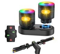 Poignée Clignotante Multicolore pour Trottinette Électrique, Recharge Magnétique & Télécommande, Feu Avertissement Xiaomi M365/Pro2/1S, Guidon Remplacement Ninebot G30, Accessoires Trottinette
