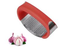 Poignée confortable en acier inoxydable, facile à nettoyer, for écraser l'ail(Black)