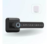 Poignée connectée LOCKY-5 Biométrique, Code, App, Bluetooth, Passerelle WIFI incluse