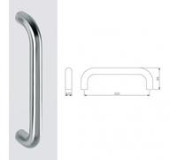 Poignée coudée pour porte battante - 20 mm - EA 200 mm - inox - STG 12 NORMBAU