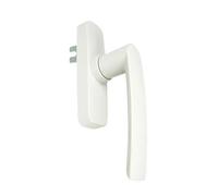 Poignée crémone pour menuiserie alu à 1 fourche - GEA blanc 9010 FAPIM