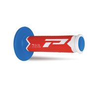 Poignée Cross PROGRIP 788 Triple Densité (Couleur : Blanc/Rouge/Bleu Clair ) Ref