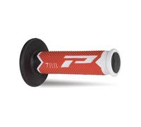 Progrip Poignées de guidon MX 788-216 – Triple densité – Blanc/Rouge/Noir 22 mm/125 mm