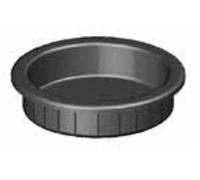 Poignée cuvette à encastrer noir 24x3mm diamètre 23mm - MONIN - 131050