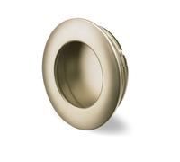 Poignée cuvette encastrable Borgoa - H 11 mm, Ø 41 mm - Nickelé mat - HETTICH - 9070565