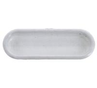 Poignée cuvette plastique blanc 75x23 mm - MONIN - 131610 Noir