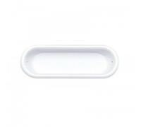Poignée cuvette - plastique - blanc - 82x29 mm CADAP
