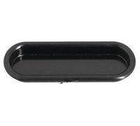 Poignée cuvette plastique noire 75x23 mm - MONIN - 131650