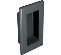 Poignée cuvette porte intérieure - Désignation - A encastrer - 70 x 46mm, Finition.1 - ABS