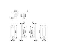 Poignée cuvette réf 3948