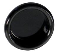 Poignée cuvette ronde à encastrer MONIN - Ø 30 mm - noir - 131 250