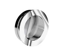 Poignée cuvette ronde diamètre 40 mm - métal chromé