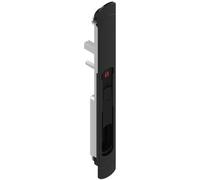 Poignée cuvette Solena montage simple gauche -pour profil de 31 à 46mm - Noir mat RAL 9005 LA CROISÉE DS