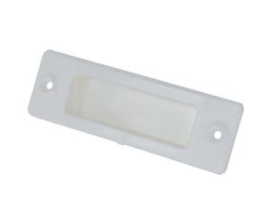 Poignée cuvette volet roulant PVC blanc 110 mm