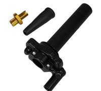 Poignée D’accélérateur Moto Noire 22mm pour Guidon, Câble M10 | PP et Alliage D’aluminium, Remplacement Facile, Conduite Hors-piste, Motos et Vélos Électriques