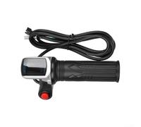 Poignée d'accélérateur 60 V pour vélo électrique avec écran LCD intégré pour la vitesse et l'état de la batterie, poignées numériques portables pour moto, gokart
