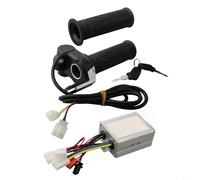 Poignée d'accélérateur compatible avec contrôleur CC brossé pour 24 V 36 V 48 V pour scooters électriques et vélos électriques de 250 W à 1000 W (24 V 350 W)