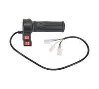 Poignée d'accélérateur de vélo électrique avec 3 niveaux de vitesse et interrupteur marche avant pour vélo électrique et scooter, kit de conversion en ABS noir (B)