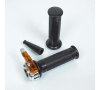 Poignée D'accélérateur Mini Targa Métal Chrome Tirage Droit Pour Mobylette Cyclo