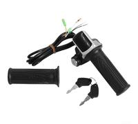 Poignée d'accélérateur pliable pour scooter électrique avec serrure et neuf indicateurs lumineux pour applications de régulation de vitesse 24 V 36 V 48 V 60 V (24 V)