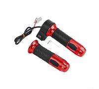 Poignée d'accélérateur pour scooter électrique, tricycle et vélo avec corps en ABS étanche et poignée ergonomique confortable pour la régulation de la vitesse (rouge)