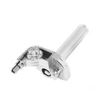 Poignée d'accélérateur pour vélo de rue 22 mm facile à installer (argenté)