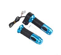 Poignée d'accélérateur pour vélo électrique pour contrôle de la vitesse sur scooter, tricycle avec plastique ABS étanche et prise en main confortable (bleu)