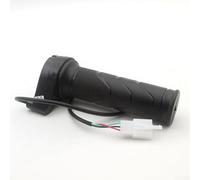 Poignée d'accélérateur pour vélos électriques et scooters - Connexion électrique à 3 broches - Convient pour guidon de 22,2 mm - Alliage noir 6061 ABS - Installation facile - Compatible avec scooter