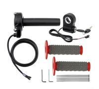 Poignée d'accélérateur revêtue de silicone pour scooter électrique et moto soutenant une accélération contrôlée par poignée texturée (rouge)