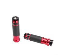 Poignée d'accélérateur rotative en alliage d'aluminium CNC conçue pour une large compatibilité avec les motos (rouge)
