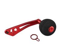 Poignée d'alimentation en EVA de rechange pour moulinets de pêche à l'appât, modification de radeau, construit avec des composants métalliques pour plus de stabilité et de durabilité (rouge)