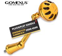 Poignée d'alimentation GOMEXUS pour moulinets Penn Spinfisher VI VII Slammer III IV (Veuillez vérifier le modèle de votre moulinet, non compatible avec tous les Spinfisher Long Cast/V) gold 92mm