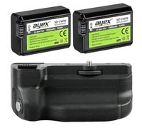 Poignée d'alimentation Meike MK-A6300 - Pour appareil photo Sony Alpha A6300, avec télécommande de minuterie + 2 batteries NP-FW50