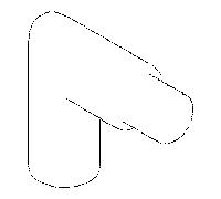 poignée d'angle Dornbracht - noir mat 091820018-33 noir mat