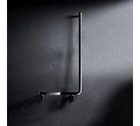 Poignée d'angle Keuco Axess 35006170801 90 degrés, version droite, 851x381mm, aluminium anodisé argent/chromé