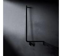 Poignée d'angle Keuco Axess 35006370802 90 degrés, version gauche, 851x381mm, noir mat