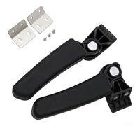 Poignée d'appui passager en alliage d'aluminium pour moto - Barre de sécurité noire compatible avec le dossier R1200GS Rider pour un montage facile