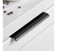 Poignée d'armoire Invisible,Bouton Porte Dissimulées Poignée Meuble Cuisine Alliage d'Aluminium Poignée Tirroir Commode Pour Placard Meuble 1Pcs (200mm(7.8in))