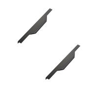 Poignée d'Armoire Moderne, Lot de 2 Poignée Cuisine Alliage d'Aluminium | Anodisé, Poignées de Meuble Longueur: 300-1500mm Poignées Placard Poignee Porte Poignee Tiroir Noir Invisible 400mm/15.7in