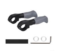 Poignée d'assistance d'angle réglable pour VTT avec contact en caoutchouc souple et boîtier en aluminium robuste (gris)