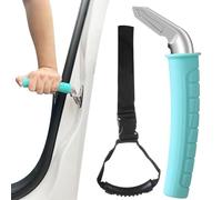 Poignée d'Assistance De Voiture 14,5 x 6,5 cm Pour Personnes Âgées Poignée De Porte Confortable Portable Aide À L'Entrée Sortie Véhicule Silicone Aluminium