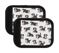 Poignée de bagage à poignée souple pour sac à provisions Motif chiens mignons Marron 15 x 10,9 cm, Dessin animé mignon chiens marron, one sizex2