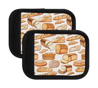 Poignée de bagage - Impression de pain - Pour sac de voyage - Étiquettes d'identification de bagages - Housses pour valises, Impressions de boulangerie de pain, one sizex2