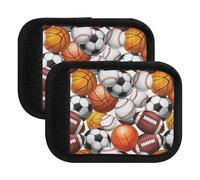 Poignée de bagage - Pour ballons de sport, basket-ball, poignée antidérapante - Marqueurs de bagages pour voyage en aéroport, Balles de sport et basket-ball 2, Set of 4