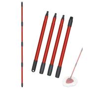 Poignée de balai à franges de remplacement, 4 sections, 30 à 58 pouces, Compatible avec Vileda Turbo Spin Mop Base, EasyWring Mop Recharges pour le nettoyage des sols