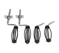 Poignée de barbecue en acier inoxydable pour TRAEGER et différentes marques de fours, conçue pour s'adapter aux fumoirs, fosses, remorques, et plus avec filetage fiable diamètre 12 mm (2 A + 2 B)