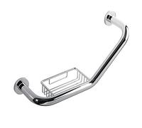 Poignée de Barre d'appui de Salle de Bain avec Porte-Savon, Support de Main Courante de sécurité Mural, Barres d'appui de Douche pour baignoires et douches