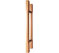 Poignée de Barre de poussée en Bois de hêtre de 1.3/2/2.6ft, Ensemble de poignée de Tuyau en Forme de H Double Face Moderne pour Porte de Grange coulissante(40cm/1.3ft)